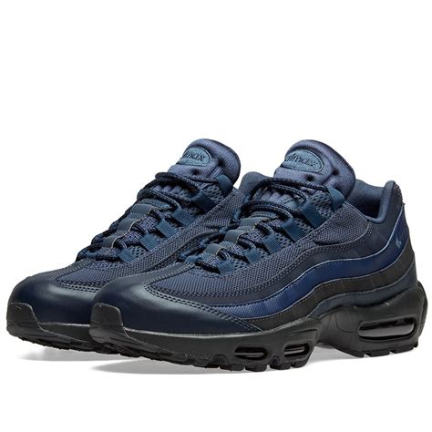 navy blue and white air max 95